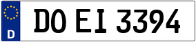 Trailer License Plate